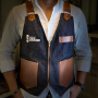 Gilet Jeans/Cuoio